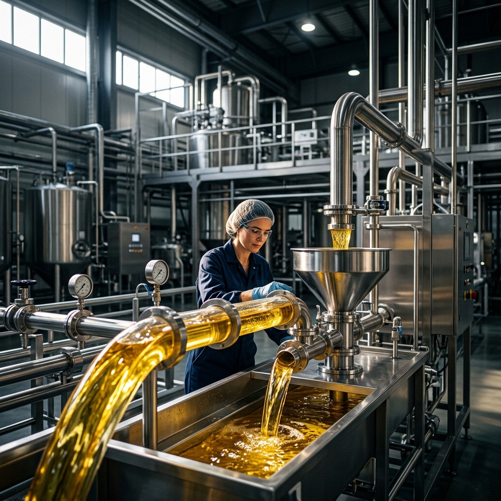 Procesamiento industrial de aceite de canola